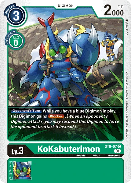 Digimon Card Game Sammelkarte ST9-07 KoKabuterimon