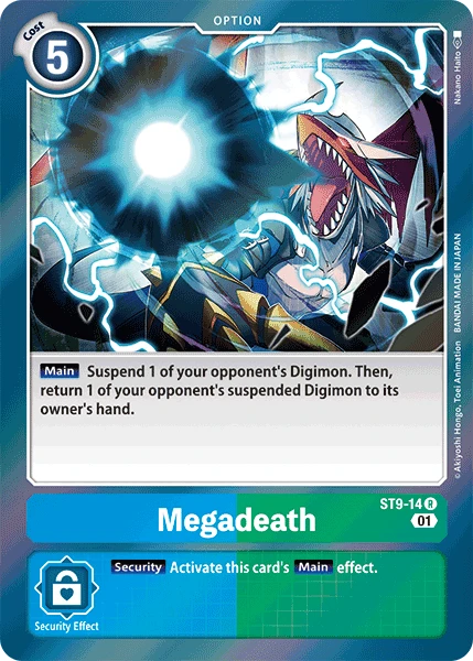 Digimon Card Game Sammelkarte ST9-14 Megadeath