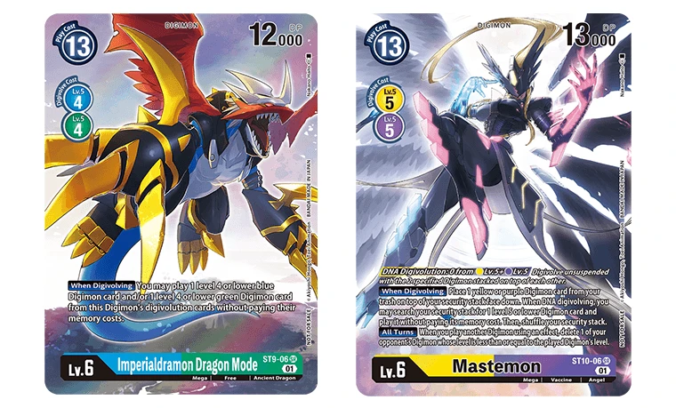 Digimon Card Game: Alt Art Karten von Imperialdramon ST9 und Mastemon ST10