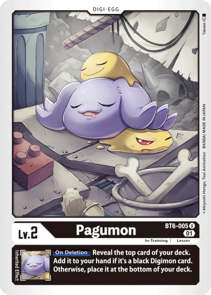 Digimon Card Game Sammelkarte BT6-005 Pagumon