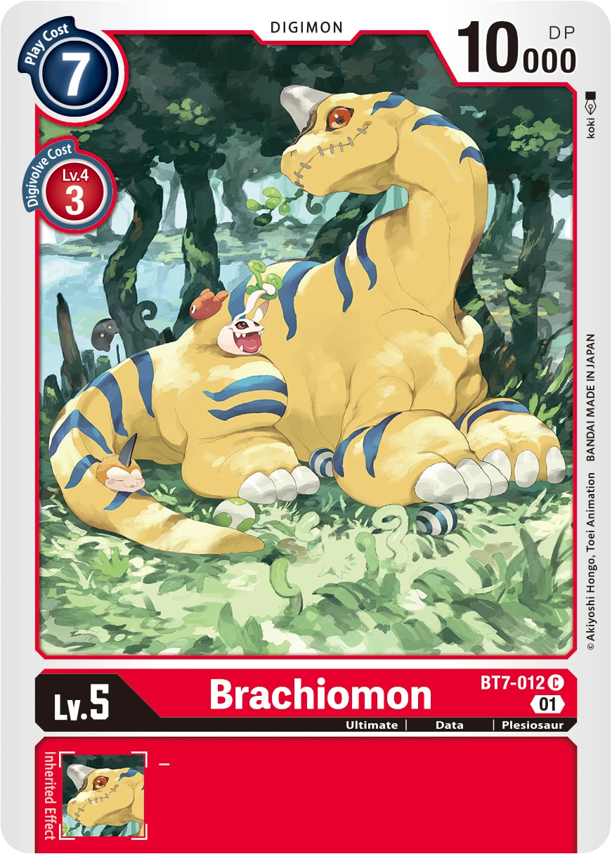 Digimon Card Game Sammelkarte BT7-012 Brachiomon