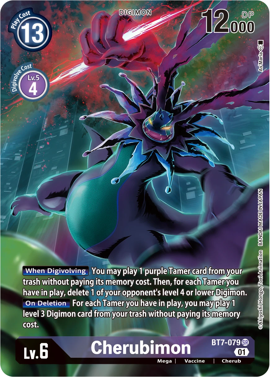 Digimon Card Game Sammelkarte BT7-079 Cherubimon alternatives Artwork 1