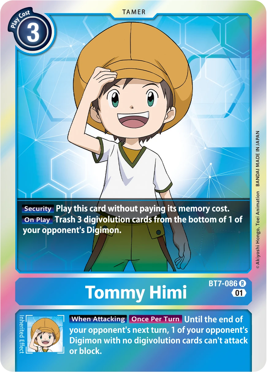 Digimon Card Game Sammelkarte BT7-086 Tommy Himi