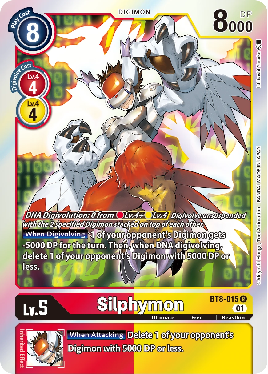 Digimon Card Game Sammelkarte BT8-015 Silphymon