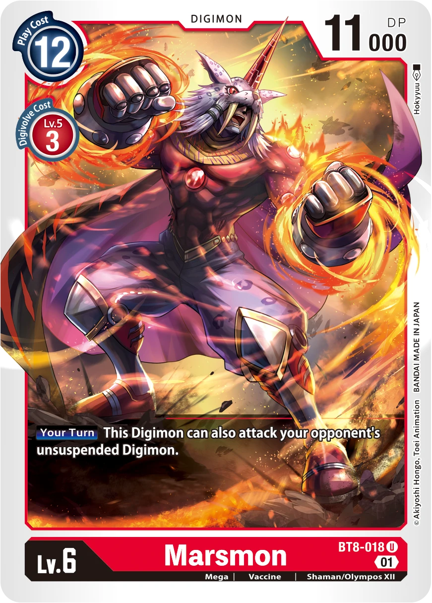 Digimon Card Game Sammelkarte BT8-018 Marsmon