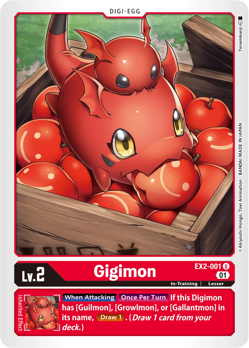 Digimon Card Game Sammelkarte EX2-001 Gigimon