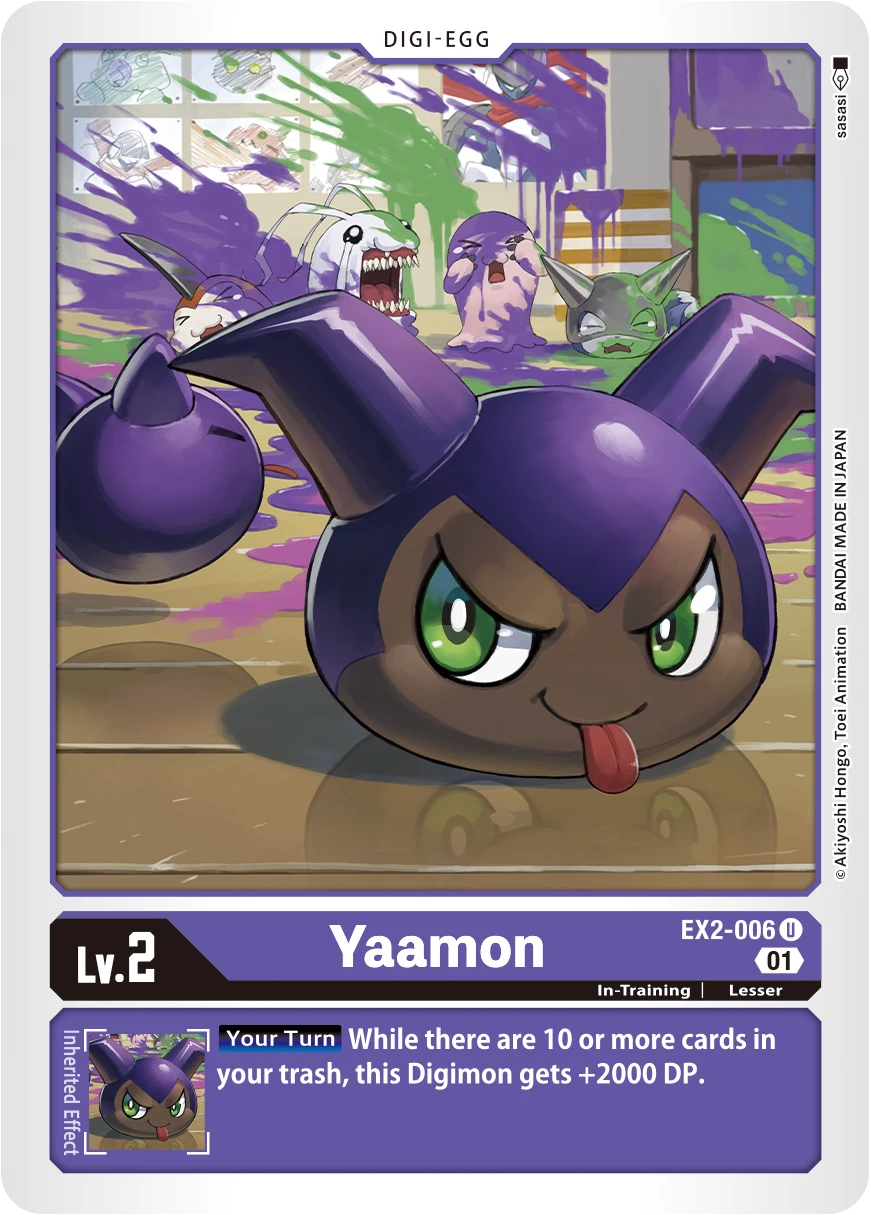 Digimon Card Game Sammelkarte EX2-006 Yaamon
