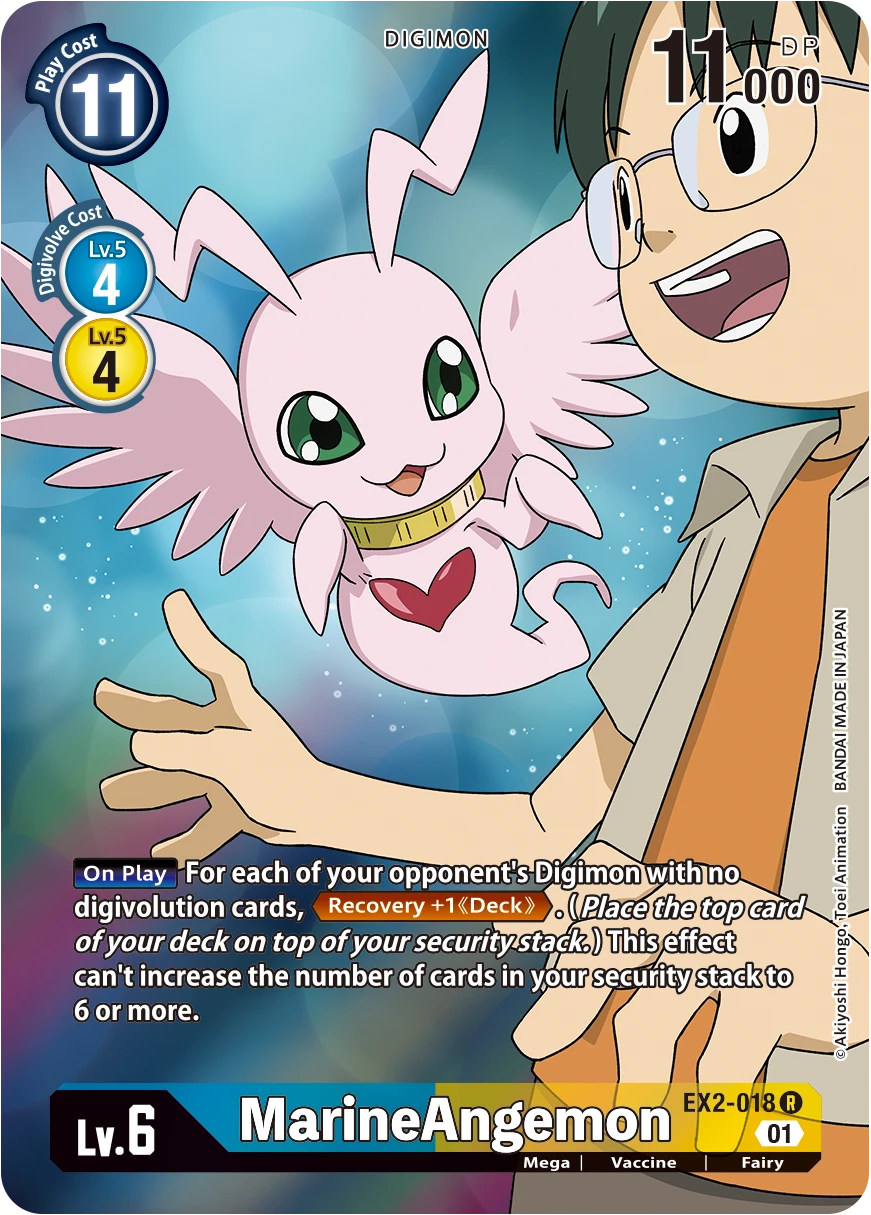 Digimon Card Game Sammelkarte EX2-018 MarineAngemon alternatives Artwork 1