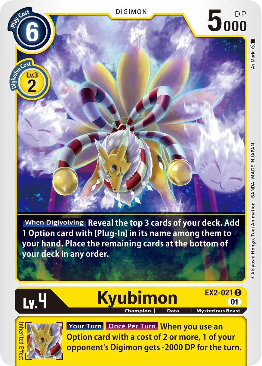 Digimon Card Game Sammelkarte EX2-021 Kyubimon