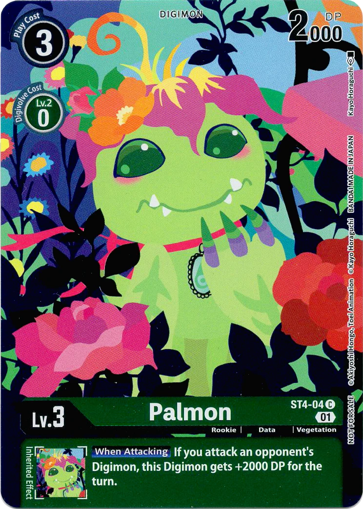 Digimon Card Game Sammelkarte ST4-04 Palmon alternatives Artwork 1