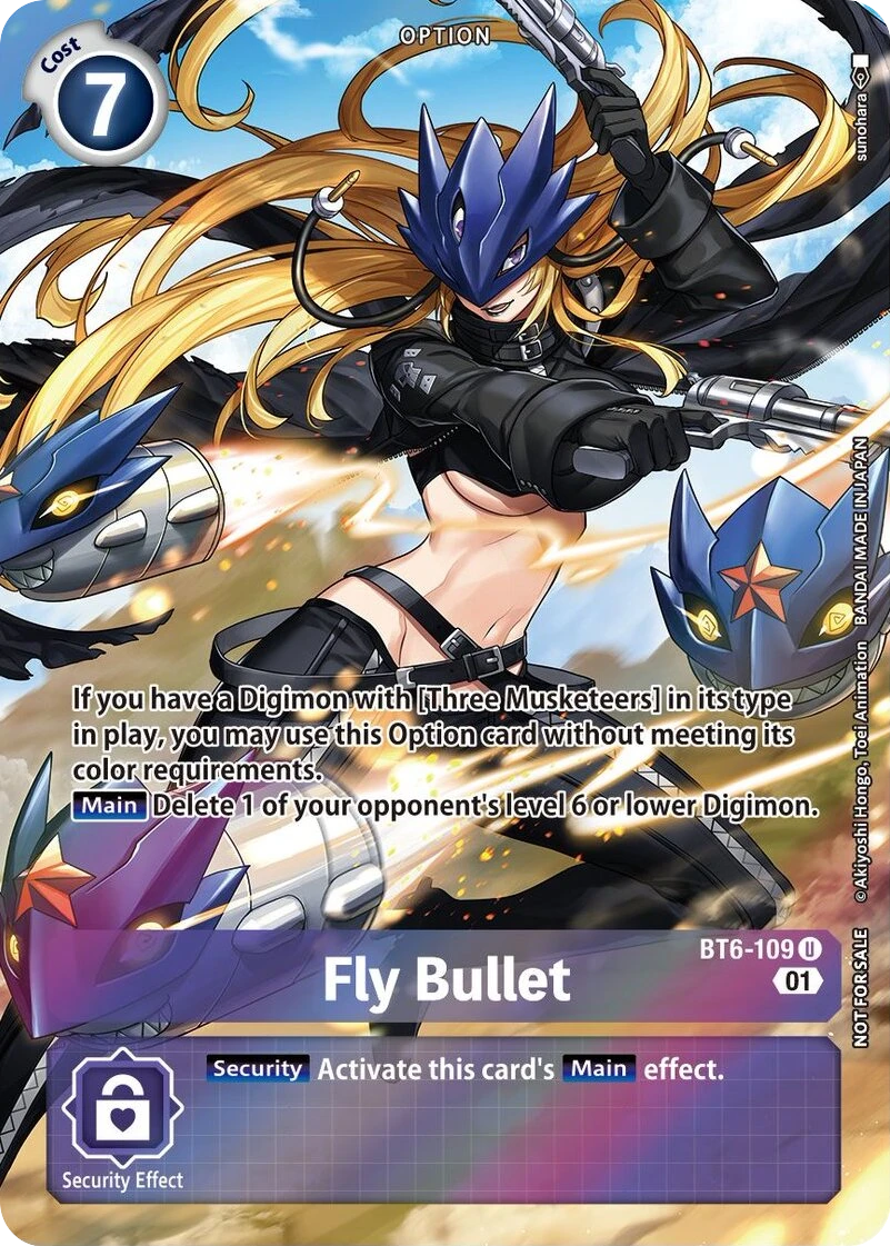 Digimon Card Game Sammelkarte BT6-109 Fly Bullet alternatives Artwork 1