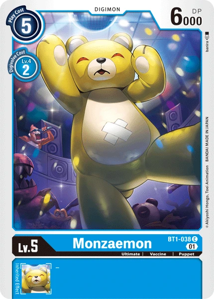 BT1-038 Monzaemon Digimon Card Game