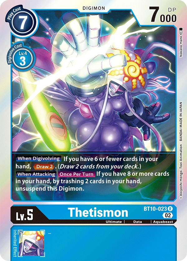Digimon Card Game Sammelkarte BT10-023 Thetismon