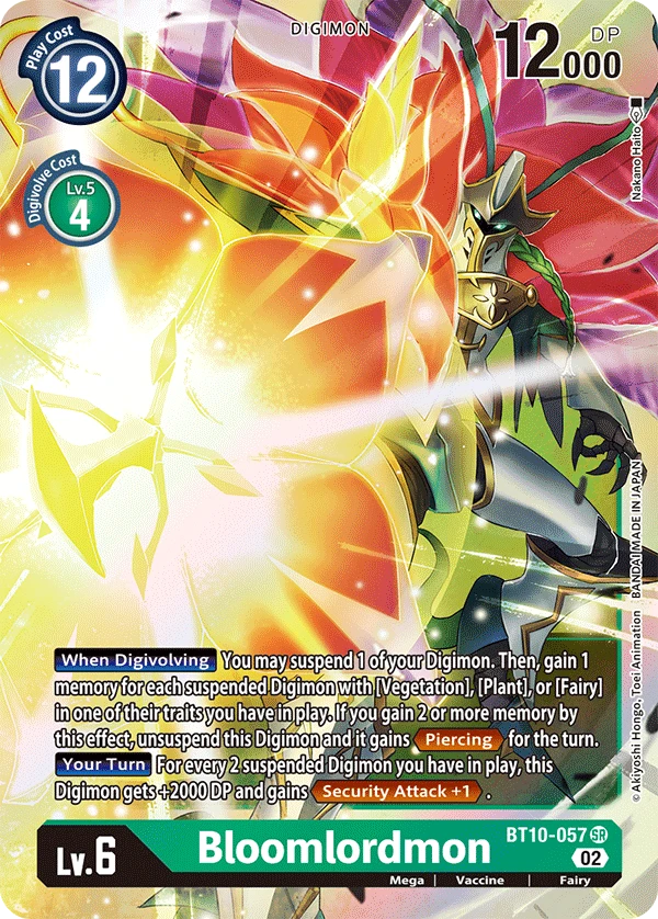 Digimon Card Game Sammelkarte BT10-057 Bloomlordmon