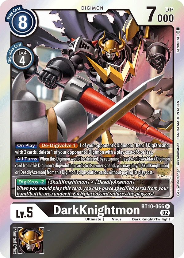 Digimon Card Game Sammelkarte BT10-066 DarkKnightmon