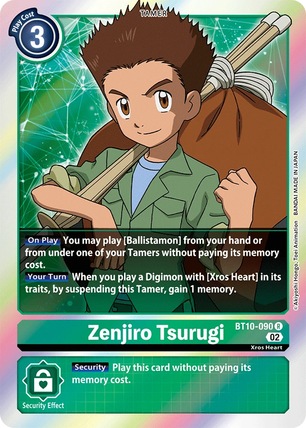 Digimon Card Game Sammelkarte BT10-090 Zenjiro Tsurugi