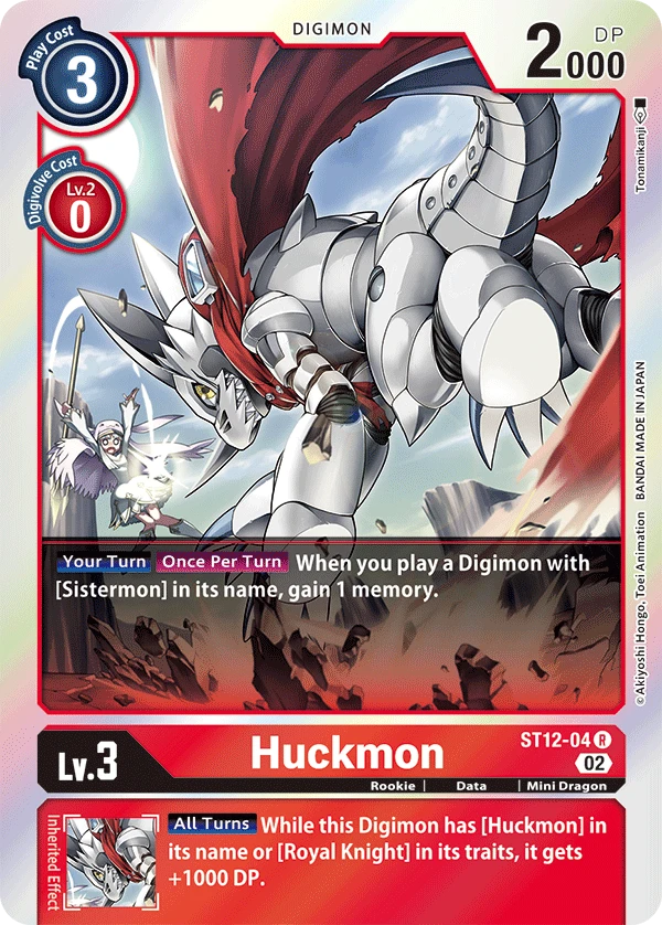 Digimon Card Game Sammelkarte ST12-04 Huckmon