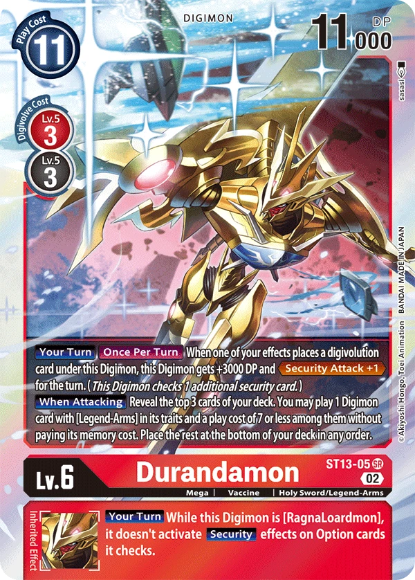 Digimon Card Game Sammelkarte ST13-05 Durandamon
