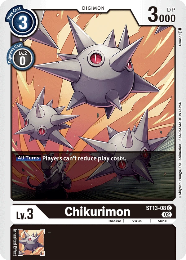 Digimon Card Game Sammelkarte ST13-08 Chikurimon