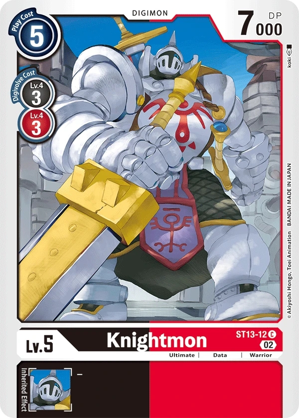 Digimon Card Game Sammelkarte ST13-12 Knightmon