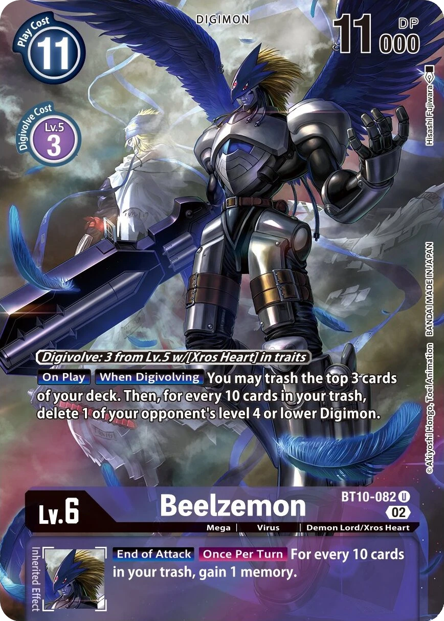 Digimon Card Game Sammelkarte BT10-082 Beelzemon