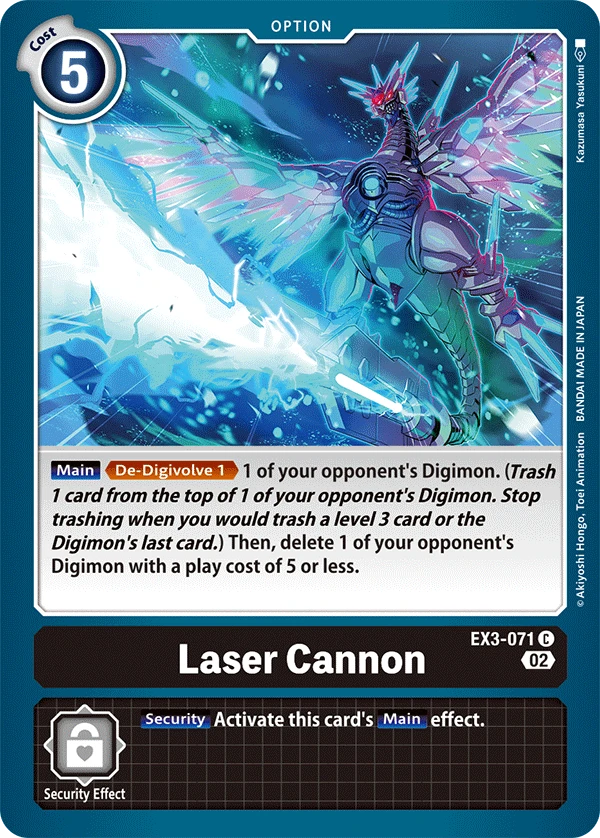 Digimon Card Game Sammelkarte EX3-071 Laser Cannon