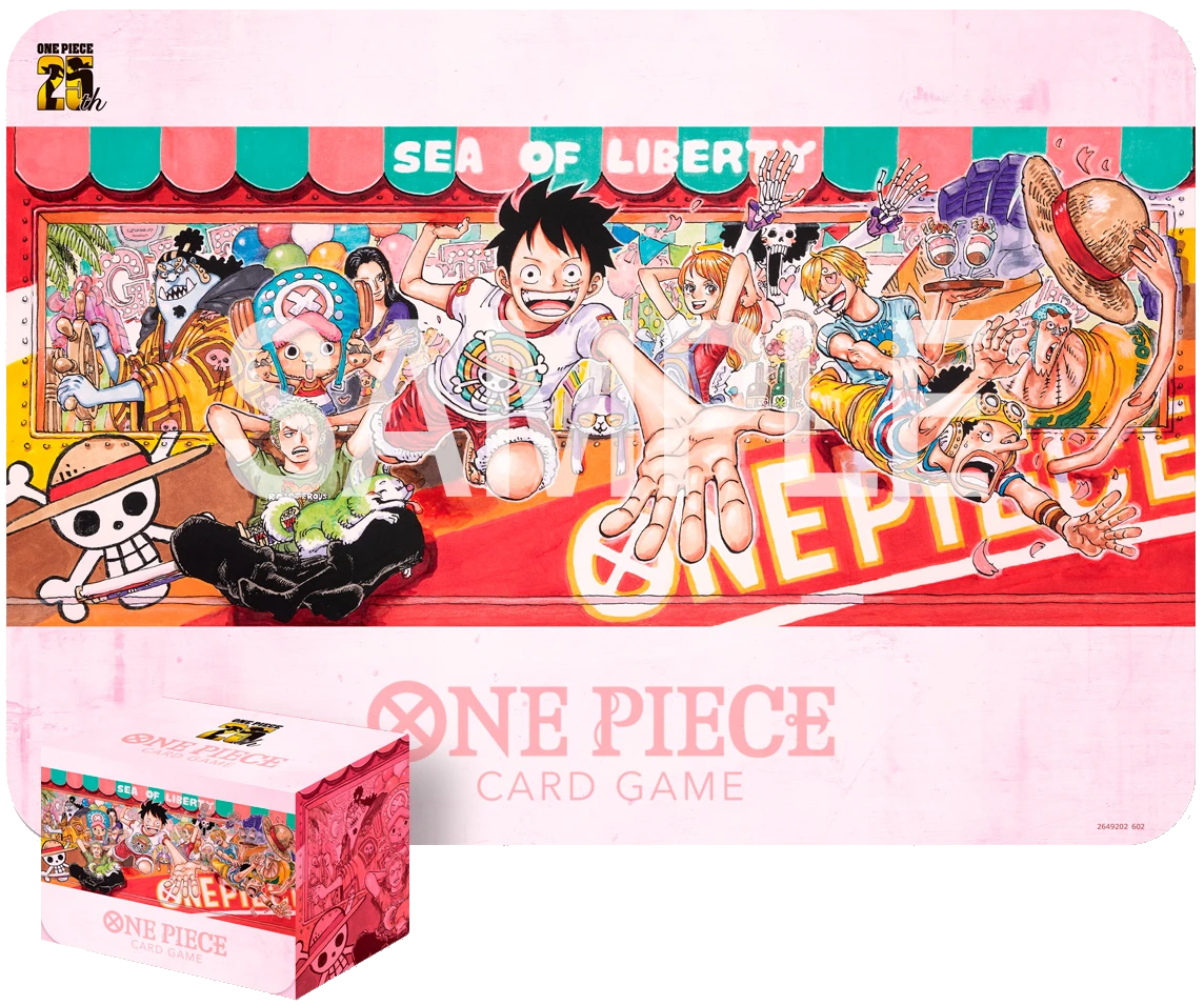 One Piece Card Game -25th anniversary edition playmat und deckbox