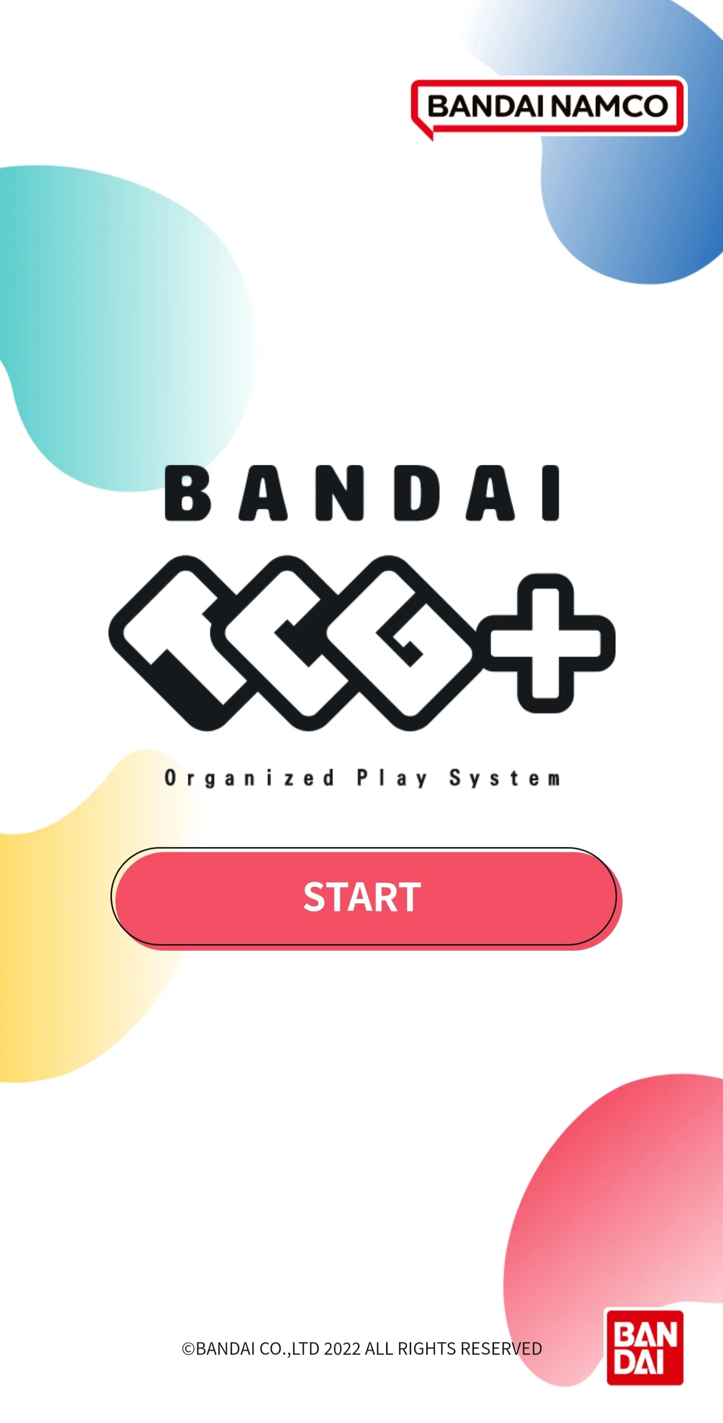 Bandai TCG+ App Splashscreen