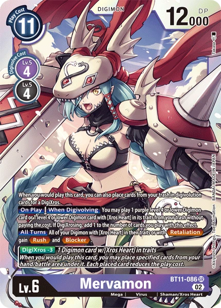 Digimon Card Game Sammelkarte BT11-086 Mervamon