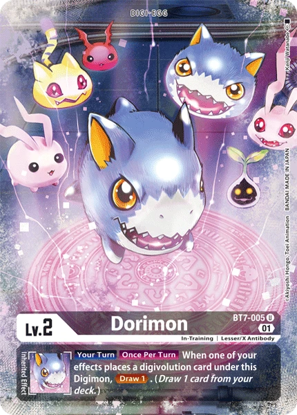 Digimon Card Game Sammelkarte BT7-005 Dorimon alternatives Artwork 1