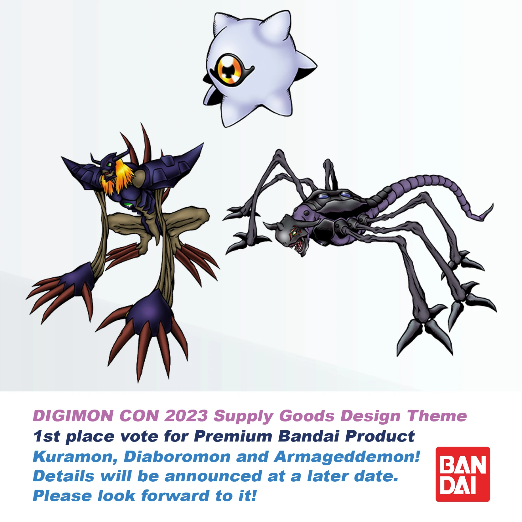 Kuramon, Diaboromon und Armageddemon Digimon Concept Art
