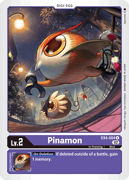 Digimon Card Game Sammelkarte EX4-004 Pinamon