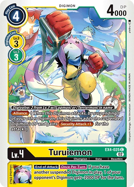 Digimon Card Game Sammelkarte EX4-025 Turuiemon