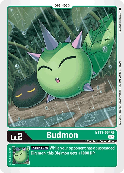 Digimon Card Game Sammelkarte BT13-004 Budmon