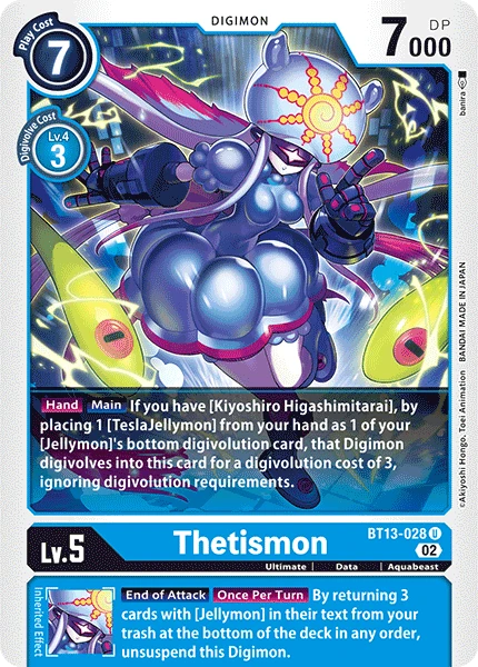 Digimon Card Game Sammelkarte BT13-028 Thetismon