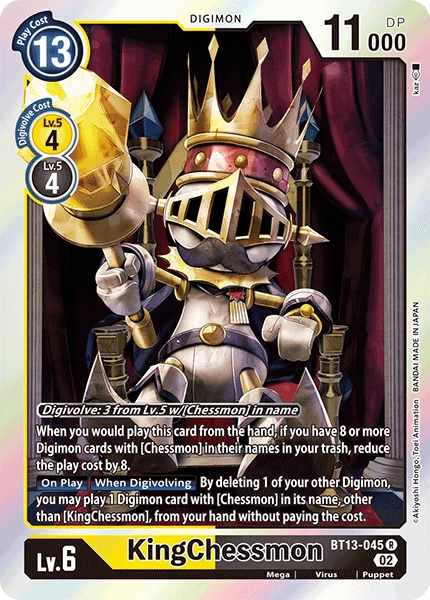 Digimon Card Game Sammelkarte BT13-045 KingChessmon