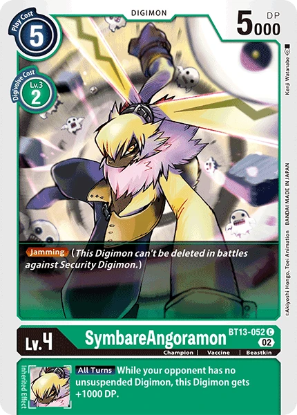 Digimon Card Game Sammelkarte BT13-052 SymbareAngoramon