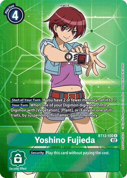 Digimon Card Game Sammelkarte BT13-100 Yoshino Fujieda alternatives Artwork 1