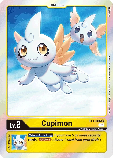 Digimon Card Game Sammelkarte BT1-006 Cupimon alternatives Artwork 1