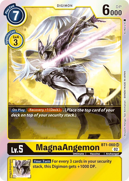 Digimon Card Game Sammelkarte BT1-060 MagnaAngemon alternatives Artwork 3