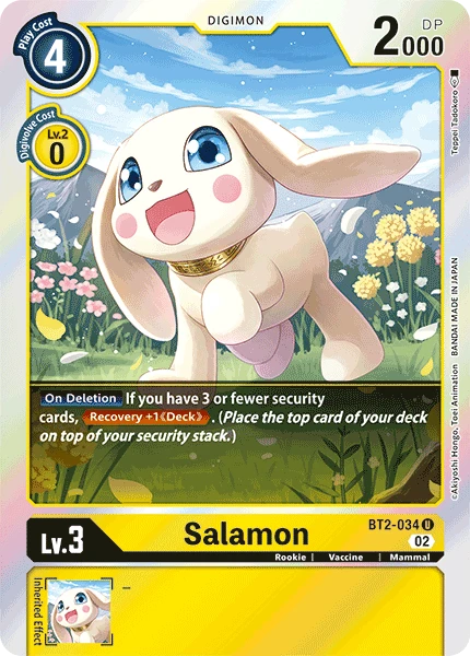 Digimon Card Game Sammelkarte BT2-034 Salamon alternatives Artwork 2