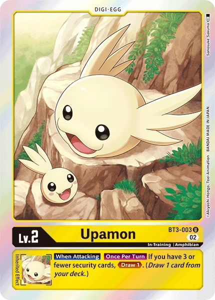 Digimon Card Game Sammelkarte BT3-003 Upamon alternatives Artwork 3