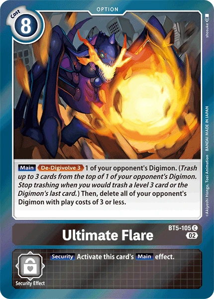 Digimon Card Game Sammelkarte BT5-105 Ultimate Flare alternatives Artwork 2