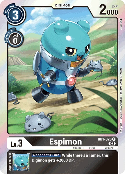 Digimon Card Game Sammelkarte RB1-026 Espimon
