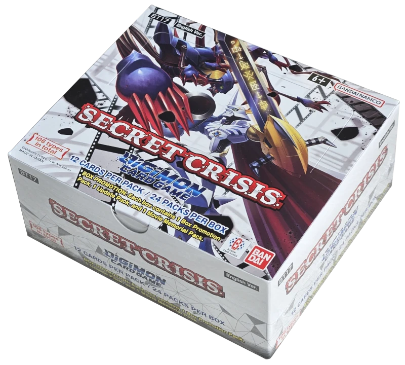 BT-17 Secret Crisis Booster Display Box Digimon Card Game