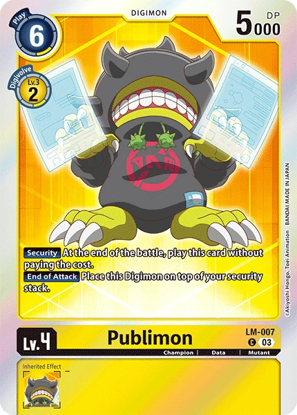 Digimon Card Game Sammelkarte LM-007 Publimon