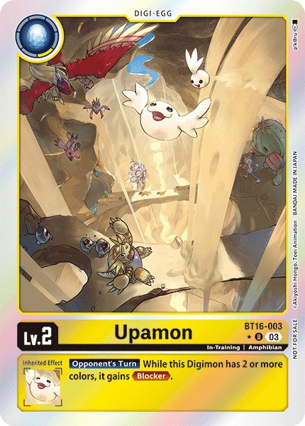 Digimon Card Game Sammelkarte BT16-003 Upamon alternatives Artwork 1
