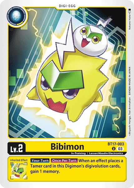 Digimon Card Game Sammelkarte BT17-003 Bibimon