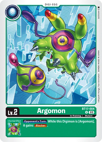 Digimon Card Game Sammelkarte BT17-004 Argomon