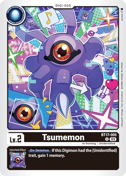 Digimon Card Game Sammelkarte BT17-005 Tsumemon